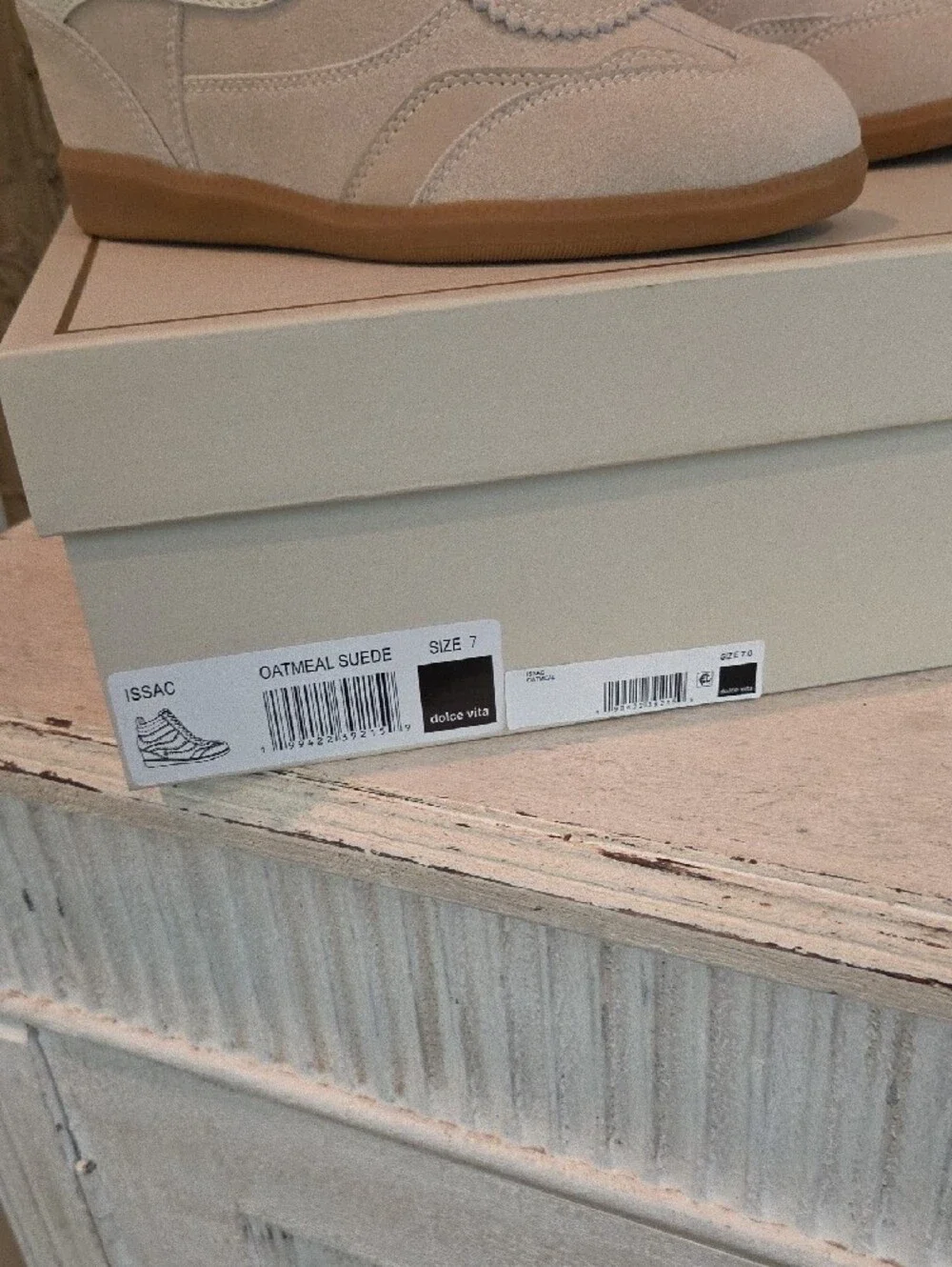 NEW IN BOX -Dolce Vita Pale Pink Wedge High-Top Sneakers
